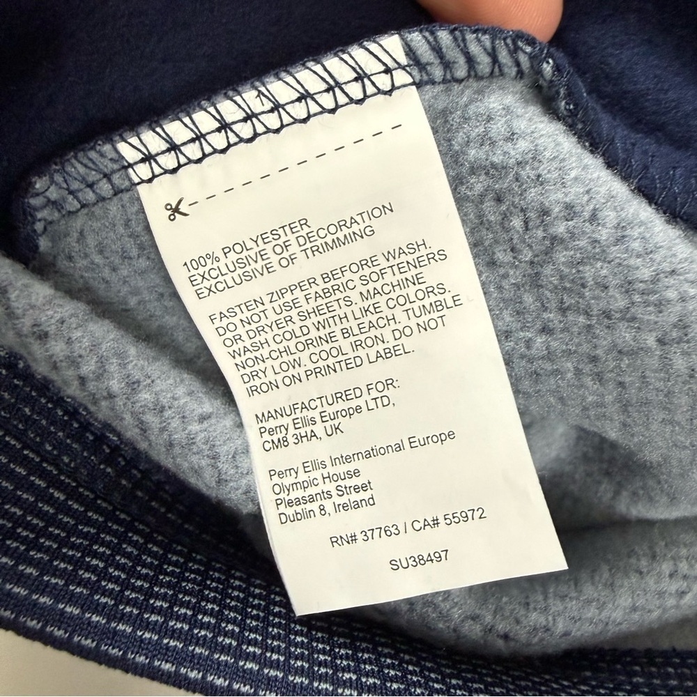 PGA Tour Pullover Quarter Zip Mens XXL Dark Blue Navy Thermal Long Sleeve NWT - Picture 7 of 12